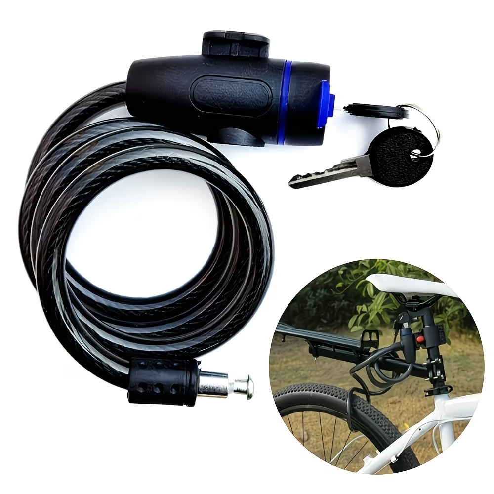 Heavy Equipment Keychain - Cabo de Bloqueio para Bicicleta, Cadeado