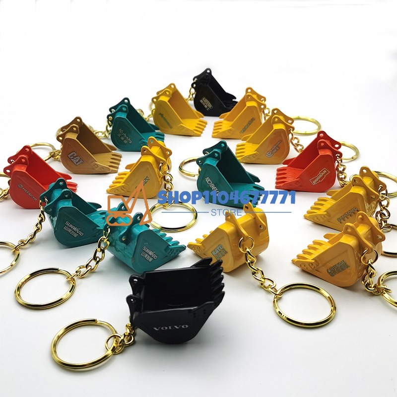 Heavy Equipment Keychain - Com chaveiro de balde para Kobelco