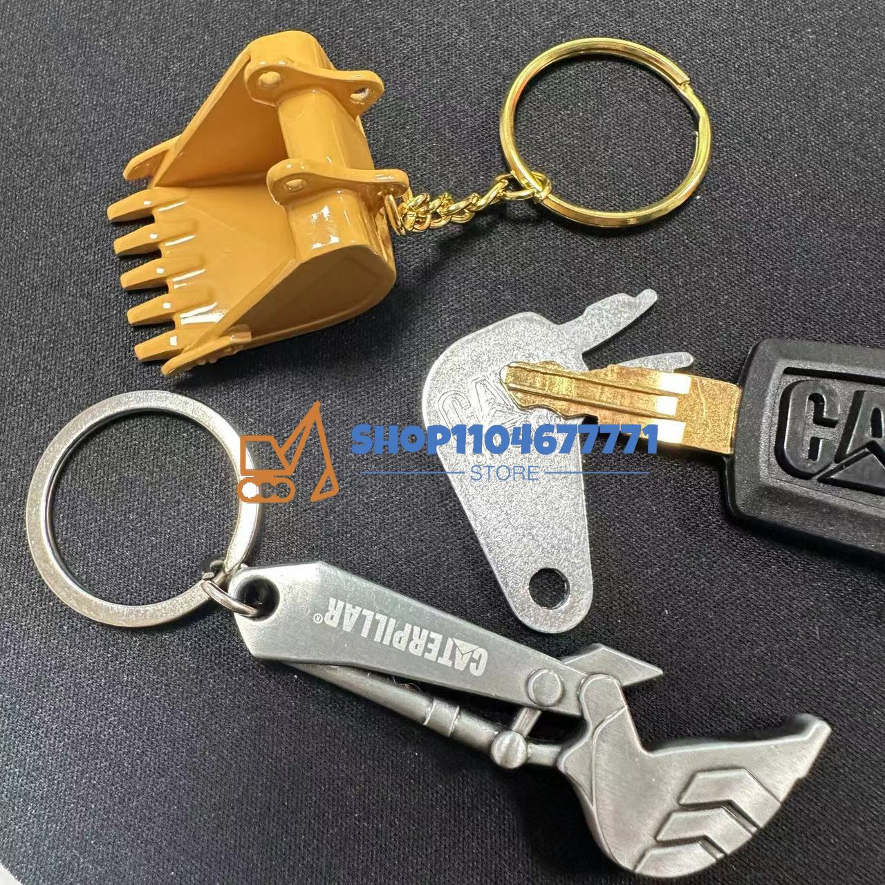Heavy Equipment Keychain - Chaveiro de equipamento pesado para escavadeira