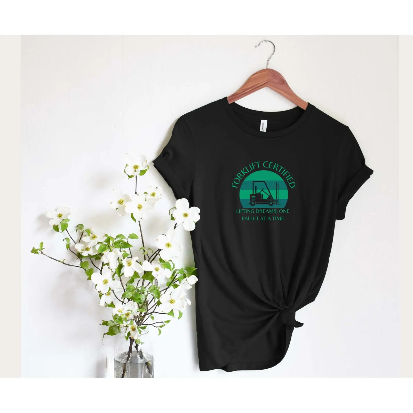 Heavy Equipment Forklift - Camiseta Engraçada Certificada para Operador de