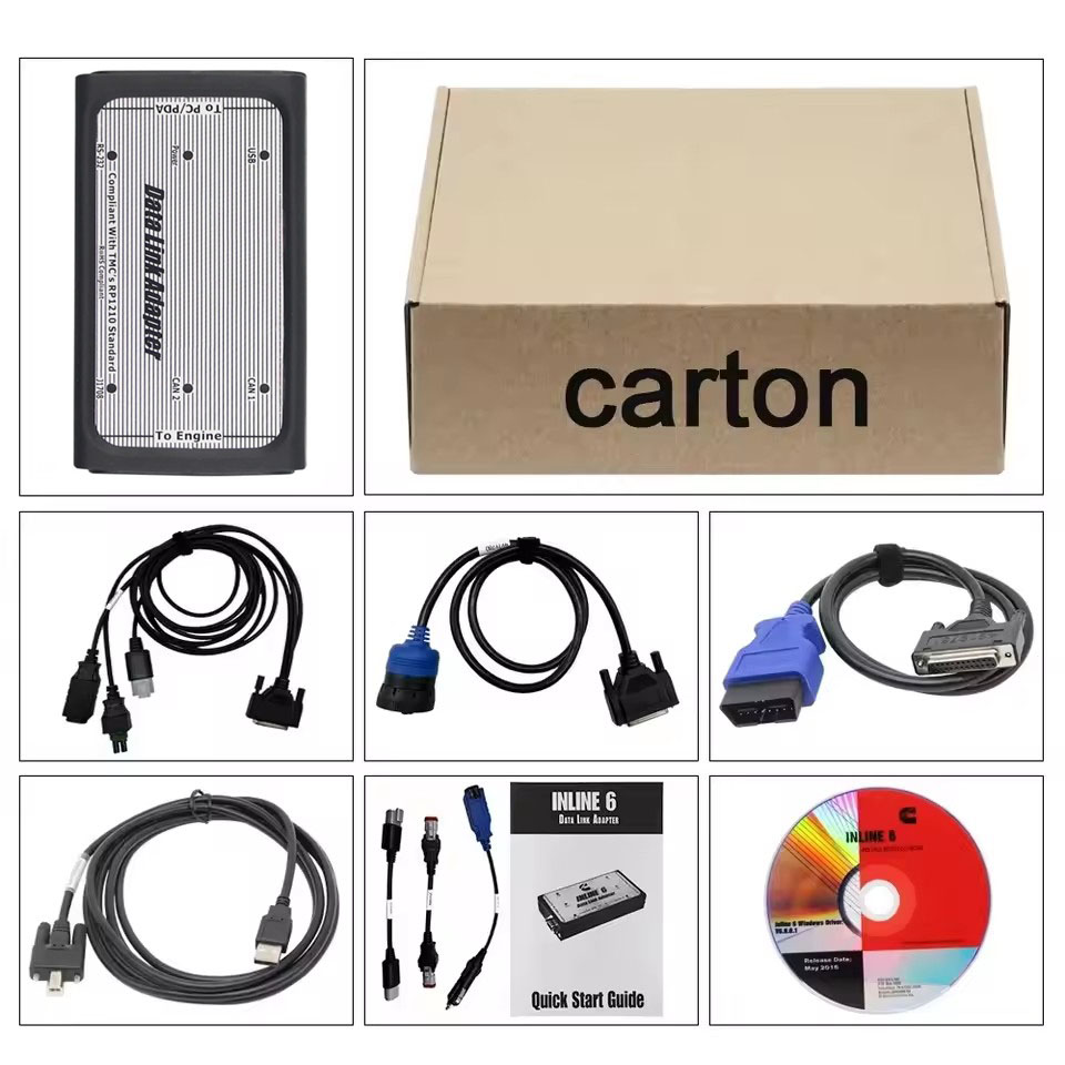 Heavy Equipment Diagnostic Tool - Cabo de Diagnóstico OBD2 para Cummins