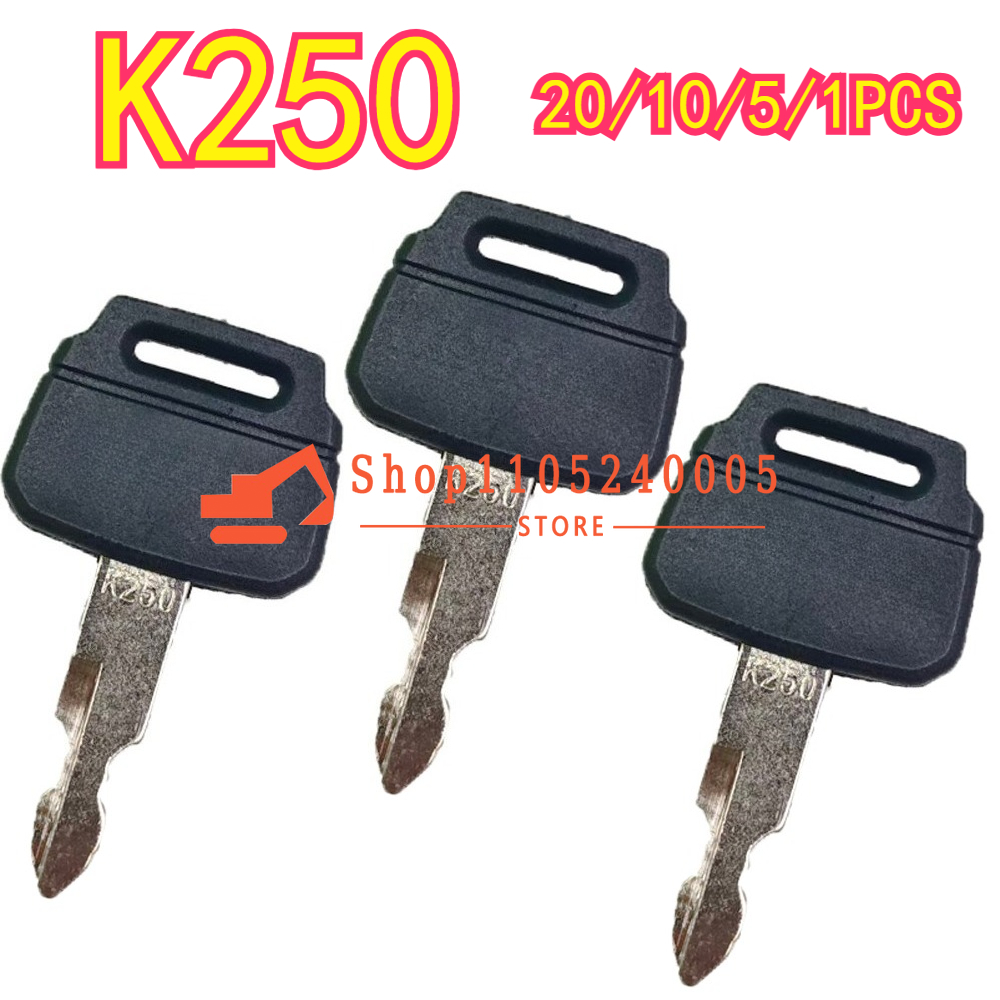 Heavy Equipment Logos - 20/10/5/1PCS OEM Logo K250 para chaves