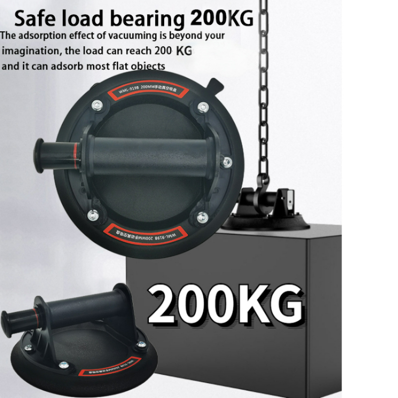 Nova ventosa a vácuo 200kg cap - Heavy Equipment Glass avaliação e preço