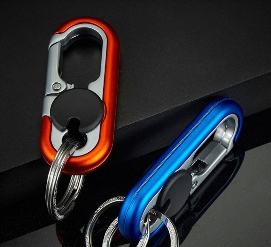 Anel duplo chaveiro de negócio - Heavy Equipment Keychain avaliação e preço