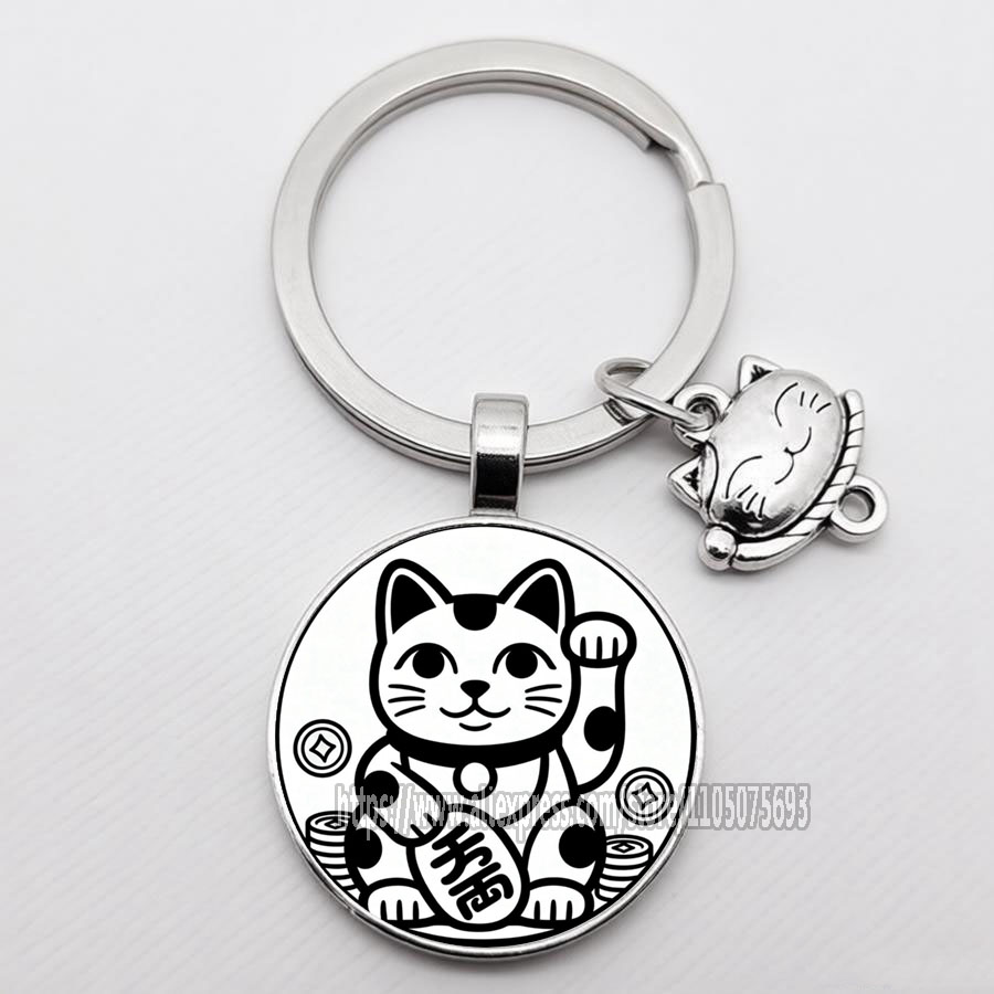 Chaveiro Gato da Sorte Japonês - Heavy Equipment Keychain avaliação e preço