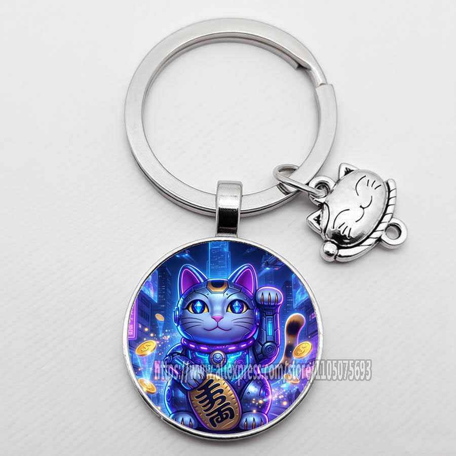 Chaveiro Gato da Sorte Japonês - Heavy Equipment Keychain avaliação e preço
