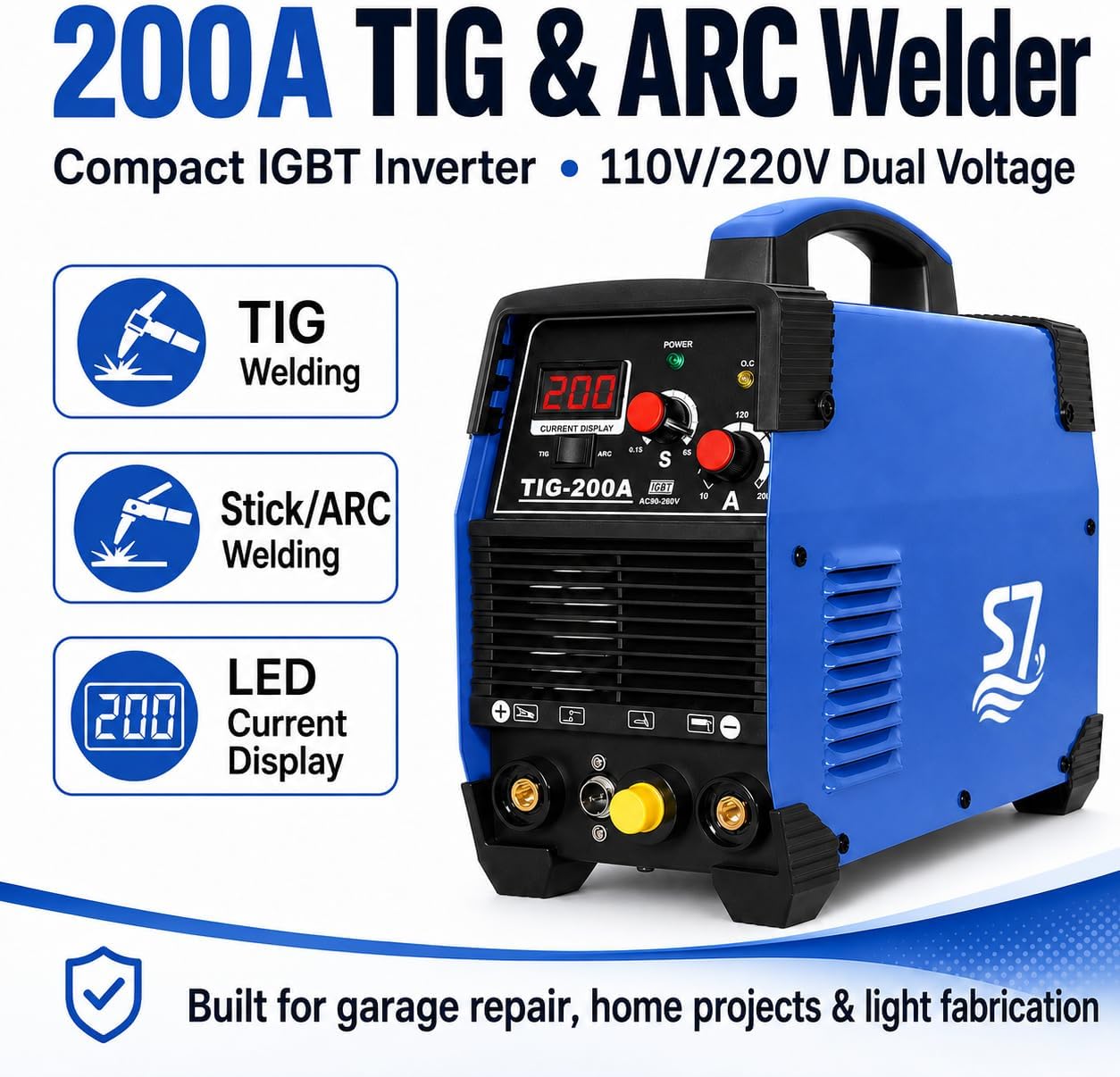 Soldador TIG DC 200A com Iníci - Portable Welding Generator avaliação e preço