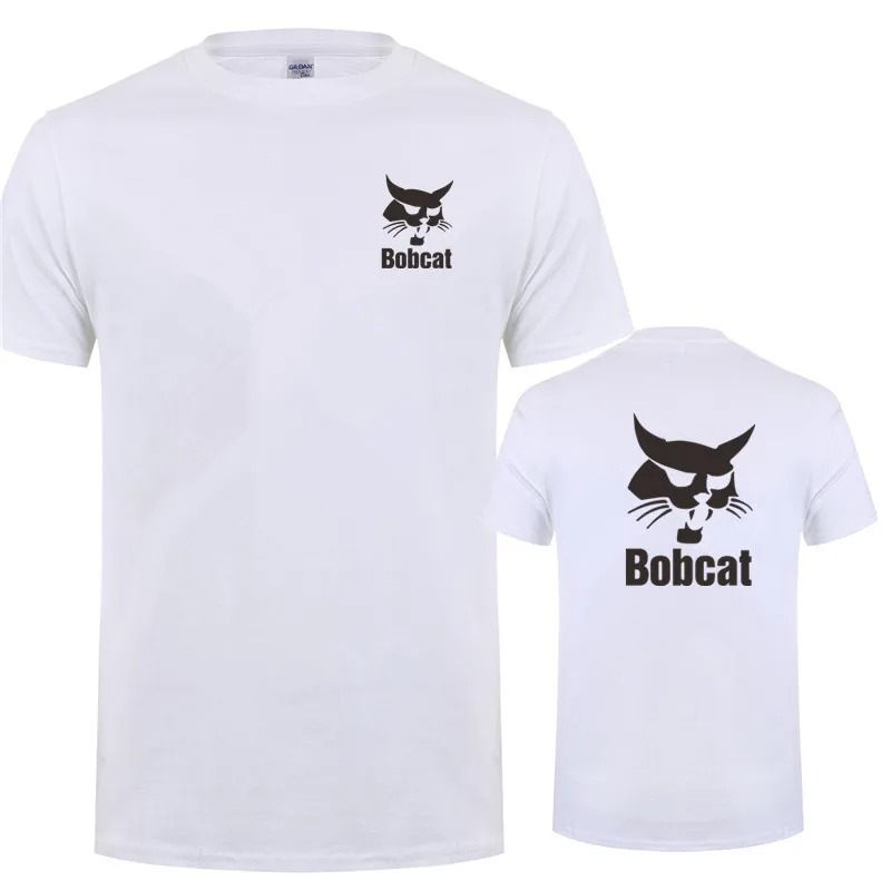 Bobcat t camisa de verão dos h - Heavy Equipment Logos avaliação e preço