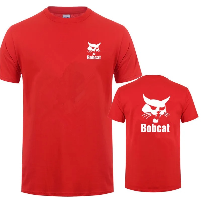 Bobcat t camisa de verão dos h - Heavy Equipment Logos avaliação e preço