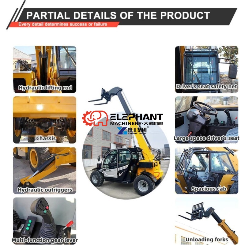 Empilhadeira Telescópica de 4  - Telescopic Handler Boom avaliação e preço